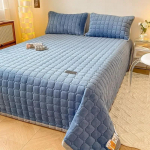 Pliu&scaron;as lovatiesė ant lovos King Queen Size Lovos užvalkalas Storas dygsniuotas čiužinio užvalkalas Apsauginis pledas ant sofos lovatiesė antklodės 150x200cm Blanket