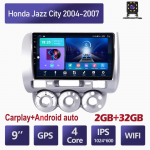 Belaidis automobilio radijas Carplay skirtas Honda Jazz City 2004-2007 Android multimedijos vaizdo grotuvas GPS navigacija WIFI 4+64GB
