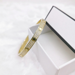 Fashion Trend Full Sky Star apyrankė Nauja sagties apyrankė 18K auksinė titano plieno apyrankė 18cm