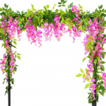 2 vnt 1,8 m Wisteria dirbtinė gėlė Vynmedžio gebenės lapų girlianda rotango styginės gėlės netikros augalų lapų rotango galinės netikros gėlės 2pcs