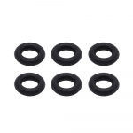 6X skirtas VW Skoda BMW sėdynės O žiedas guminis purk&scaron;tuko antgalio laikiklio sandariklio komplektas, nutekėjimo tarpiklis 059130119 juoda automobilio atsarginė dalis 6pcs