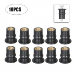 M5 guminės &scaron;ulinio veržlės 5 mm metrinė motociklo priekinio stiklo veleno veržlė 10PCS