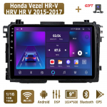 Android Carplay automobilinis radijas, skirtas Honda Vezel HR &ndash; V HRV HR V 2015&ndash;2017 Multimedijos grotuvo galvos blokas Stereo GPS navigacija BT WIFI 4+64GB 1+16GB