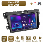 Android Carplay automobilinis radijas, skirtas Mazda CX7 2007-2015 Multimedijos grotuvo galvos blokas Stereo GPS navigacija BT WIFI 4+64GB 1+16GB