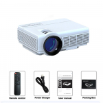 Galingas ne&scaron;iojamasis projektorius 4K namų kino ekranas, i&scaron;maniojo telefono ekranas, atspindintis dvigubą WiFi 5G Bluetooth HD 1080P vaizdo projektorius