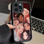 Beauty Beautiful Princess Printed Fashion Case Lankstus mink&scaron;tas silikoninis TPU apvalkalas Visas galinis dangtelis, skirtas iPhone Samsung iPhone 5
