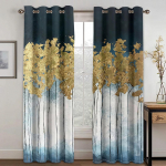 Modernaus abstrakčiojo dizaino Blackout Drape Metal Graffiti langų užuolaidos svetainei miegamojo namų dekoravimui Auk&scaron;tos &scaron;e&scaron;ėlinės užuolaidos W55 X H120cm X 2&HOOK