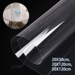 Skaidri PVC plėvelė Audinys DIY Vinilo rankdarbių krep&scaron;ys Kosmetinė Skėtis Vandeniui atsparūs lak&scaron;tai Stalo kilimėliai 50x120cm 20x120cm 20x30cm skaidri