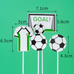 Baby Boy Favor Football Party Cake Topper dekoras futbolo papuo&scaron;alams CakeDecor