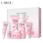 LAIKOU Cherry Blossom veido valiklis/ Kompiuteris. Skincare Gift Box Lengvas odos drėkinamasis kremas nuo senėjimo 6 vnt. rinkinys 6-Piece set