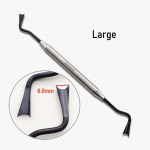 Dvigalės titano dantų implantų dantenų atitraukimo dantenų atitraukiklis dantų dantenų separatorius izoliacijai chirurginis instrumentas 1 PC Titanium L