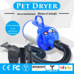 &Scaron;etlando didelio galingumo naminių gyvūnų plaukų džiovintuvas dideliems &scaron;unims Blue variable speed