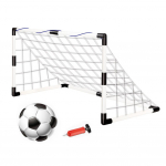Futbolo vartų tinklelis su pompa ir kamuoliu sulankstoma futbolo vartų stulpelio oro sąlygoms atspari ne&scaron;iojama futbolo vartų futbolo sporto priedai