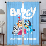 B-BlueyS Blackout užuolaidos kambariui, 2 panelės, modernios svetainės užuolaidos, 2 vnt., namų interjero užuolaidos, užuolaidų užuolaidėlės, tullas miegamajam W86xH183cmx2pcs-CL