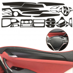 Skirta BMW E84 2010-2015 m. 3D lipdukas Anglies pluo&scaron;to juodas ra&scaron;tas Interjero pasidaryk pats apdailos lipdukas Automobilio dekoravimo lipdukai Kairiarankiams CHINA