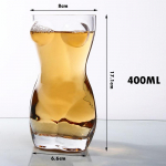 1 vnt. 60/400 ml Unikali alaus taurė Juokinga Vyrams Moterims Kūno formos Skaidri vyno taurė Baro gėrimų indai Kokteilių puodelis Kavos Sulčių Arbatos puodelis