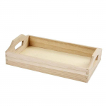 Petit plateau rectangulaire en bois - CREOTIME - 30 x 17 x 5 cm - Marron - Mixte ruda