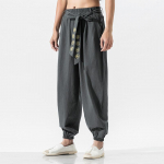 Tai Chi kelnės Wu Shu kelnės Kinų stiliaus kovos menų Kung Fu Wing Chun kelnės Didelis dydis S-5XL XL tamsiai pilka spalva