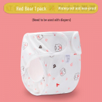 Vandeniui atsparios medvilninės kelnaitės-sauskelnės su animacinių filmų spauda - Naujagimiams, apsaugančios nuo pratekėjimo S【0-3 months/5-13 lbs】