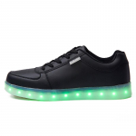 LED &scaron;viečiantys vasariniai laisvalaikio batai vyrams ir moterims, įkraunami per USB 44 juoda