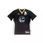 Adidas NBA Golden State Warriors Kevin Durant 35 Laisvalaikio Sportinis Krep&scaron;inio Gerbėjo Edition Mar&scaron;kinėliai Vyri&scaron;ki Vir&scaron;utiniai Drabužiai Juodi CC2860 S