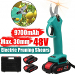 48 V elektrinės genėjimo žirklės 30 mm įkraunamos genėjimo žirklės su ličio baterija, belaidžiu a&scaron;triu peiliu pjaustytuvu sodo žirklės