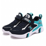 Pavasario ir rudens berniukų/mergaičių tinklelio kvėpuojantys lipukai itin lengvi EVA vaiki&scaron;ki sportiniai batai 28 tamsiai mėlyna spalva/žalia