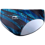 Li-Ning Kvėpuojantis Greitai Džiūstantis Su Logotipu Trikampio Formos Plaukimo &Scaron;ortai Vyri&scaron;ki Maudymosi Kostiumai Juodi Mėlyni LSKV387-1 L blue