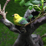 4 vnt./rinkinys Pauk&scaron;telių figūrėlės Mikro kra&scaron;tovaizdžio ornamentai Pauk&scaron;čio lizdas Pauk&scaron;čių kiau&scaron;iniai Mini sodininkystė Bonsai modeliavimo modelis Lėlių namelio dekoras
