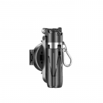 Magnetiniai asmenukių lazdelės i&scaron;maniesiems telefonams Mini teleskopinis trikojis 3 viename Telefono stovas vlogui, tiesioginei transliacijai, asmenukėms juoda