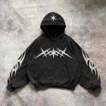 RogueWave Hip Hop Lopas Streetwear Džemperis Y2K Retro Džemperis Vyri&scaron;kas Moteri&scaron;kas Naujas Harajuku Gotikinis Džemperis Drabužiai M
