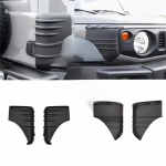 Juodas ABS Priekinio ir Galinio Kampo Apsaugos Gaubtas Suzuki Jimny 2/4 Durų 2019-2024
