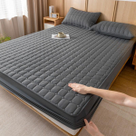 Visų sezonų skalbtos medvilnės dygsniuotas čiužinio užvalkalas - Apsauga nuo dulkių su paklode 180cmx200cm Quilted Sheet