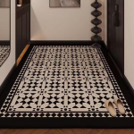Auk&scaron;čiausios kokybės neslystantis, purvui atsparus, pjaustomas įėjimo durų kilimėlis su medžiaginiu pagrindu - Lengvai valomas prie&scaron;kambario kilimas 60x90cm Belgium velvet