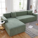 Aksominio pojūčio vandeniui atsparus žakardinis sofos užvalkalas - Visapusi&scaron;kas, reljefinis apsauga nuo dulkių Four-seater Sofa Cover: Fits 235-300cm