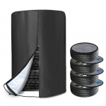 ZATOOTO LYLTZ04-LB Padangų uždangalas, Lauko, Vandeniui atsparus, 4 veltinio padėkliukai įeina, 4 padangoms, Laikymo uždangalas, juoda