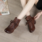 Batai Moteri&scaron;ki batai Apvalus pir&scaron;tas Rankų darbo glaustas laisvalaikio siuvimas Kulk&scaron;nies batai su platforma 36