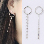 [Aslit] Zenith žiedo kubinis la&scaron;as auskarai Silver