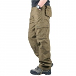 Cargo Pants Vyri&scaron;ki medvilniniai kombinezonai lauko darbo kelnės Didelio dydžio žygio kelnės 44