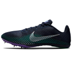 Nike Zoom Rival M 9 Obsidian Wild Berry Unisex sportbačiai Mėlyni Clear-Emerald Metallic-Sidabriniai AH1020-406 44