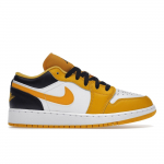 Air Jordan 1 Low GS Taxi White Vaikams Sportbačiai Geltoni Juodi 553560-701 36.5