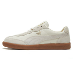 Puma Liga Odiniai Neslystantys Patvarūs Žemi Skate Batai Unisex Skate Batai Kreminės Baltos 364597-01 35.5