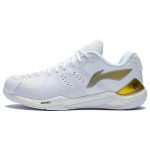 Li Ning Yun Ting ZN Atrama Stabilumas Badmintono Batai Unisex Batai Baltas Platina AYAS036-1