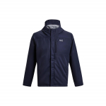Under Armour UA Storm Porter 3-In-1 2.0 striukė su logotipo spaudiniu, ilgomis rankovėmis, su gobtuvu, vyri&scaron;ka vir&scaron;utinė apranga, tamsiai mėlyna 1371585-410 XXL