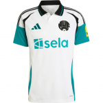 Adidas Newcastle United FC SS24 Patogūs Retro Mar&scaron;kinėliai Mada Greitai Džiūstantys Trumpomis Rankovėmis Futbolo Mar&scaron;kinėliai Vyri&scaron;ki Vir&scaron;utiniai Drabužiai Balti IW0390 M