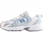 New Balance 530 Dideliems Vaikams Sidabriniai Mėlyni Vaikų Sportbačiai Balti Jūros Druska Stovantis Vanduo GR530ED 35.5