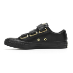Converse All Star Ctas 3V Ox Neslystantys Patvarūs Lengvi Žemi Skate Batai Moteri&scaron;ki Kedai Juodi Auksiniai 559906C 36