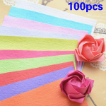 100 vnt. Origami popierius Kawasaki rožė Rankų darbo DIY medžiaga Dekoratyvinis popierius Scrapbooking popierius