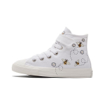 Converse Chuck Taylor All Star 1V Canvas High Top Vaiki&scaron;ki Drobiniai Batai Vaiki&scaron;ki Sportbačiai Balta Juoda A01619C 35