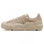 Adidas Originals Superstar Millencon Madingi Patogūs Smūgius Sugeriantys Žemi Laisvalaikio Batai Moteri&scaron;ki sportbačiai Smėlio spalvos IF7690 38